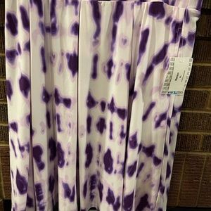 LuLaRoe Madison size Xl white and purple